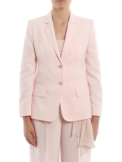 Max Mara Adele Cotton Blazer In Pink
