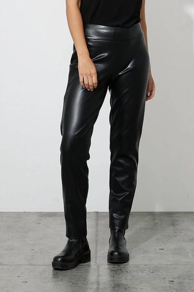 Joseph Ribkoff Faux Leather Pant In Black