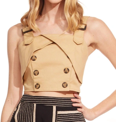 Eva Franco Trench Buttoned Blouse In White