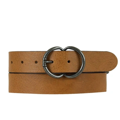 Amsterdam Heritage Vicky Double Ring Belt In Camel In Brown