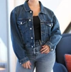 Agolde Shrunken Charli Jacket In Multi