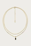 F+H STUDIOS STEVIE DOUBLE CHAIN NECKLACE IN GOLD