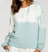 Chaser French Terry Raglan Pullover Ice Plant In Ice Plant Tie Dyr In Multi