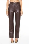 Pistola Cassie Super High Rise Straight Pant In Brown