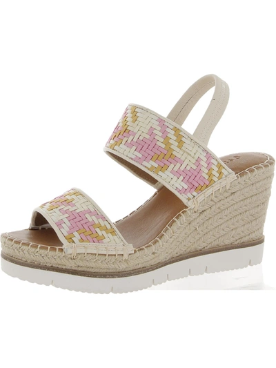 Gentle Souls By Kenneth Cole Elyssa Two-band Womens Padded Insole Platforms Espadrilles In Multi