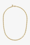 CRYSTAL HAZE MOMMO WOVEN CHAIN NECKLACE IN GOLD