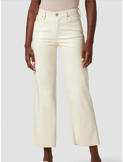 Hudson Rosie Mid-rise Stretch Wide-leg Crop Jeans In White
