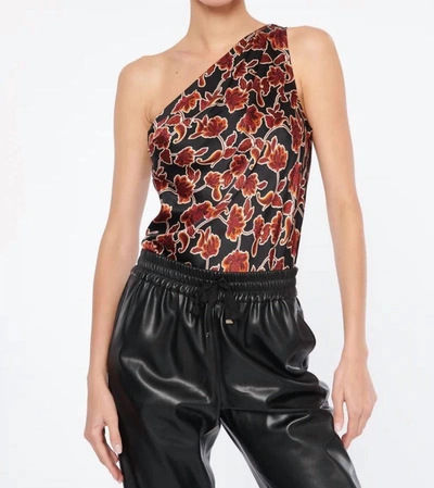 Cami Nyc Darby Bodysuit In Baroque Floral In Brown