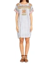 Johnny Was Tamia Peasant Tunic Dress In Stripe In Multi