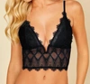 Cosabella Women's Allure Longline Bralette In Black
