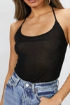 Maryam Nassir Zadeh Panorama Tank In Black