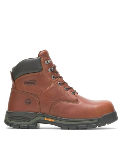 Wolverine Men's Harrison Lace-up Steel-toe 6" Work Boot - 4e Width In Brown