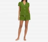 THE SLEEP CODE SASI WASHABLE SILK PJ SET IN MATCHA