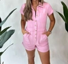 SHOW ME YOUR MUMU Cannon Romper In Pink