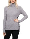 LOVE TOKEN JULIETTA TURTLENECK SWEATER IN GREY