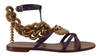 DOLCE & GABBANA Dolce & Gabbana Leather Devotion Flats Sandals Women's Shoes