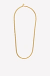 CRYSTAL HAZE OSLO CURB CHAIN NECKLACE IN GOLD