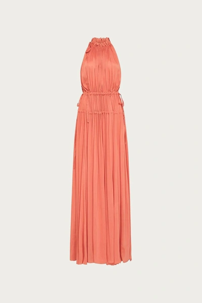 Bondi Born Resplendent Dress In Coral In Orange
