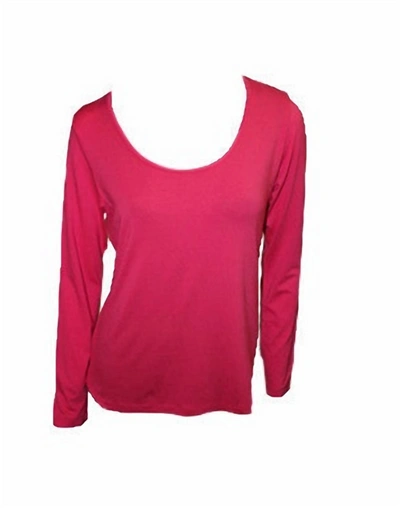 Angel Scoop-neck Top In Fuchsia In Pink