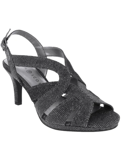 Karen Scott Belindah Womens Dress Sandal Padded Insole Slingback Sandals In Grey