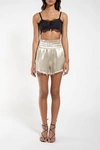 Ianua Marylin Short In Greige In Black