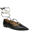 Sam Edelman Winslet Womens Leather Lace-up Ballet Flats In Multi