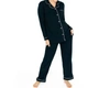 KINDRED BRAVELY CLEA BAMBOO CLASSIC LONG SLEEVE MATERNITY PAJAMA SET IN BLACK