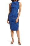 Black Halo Shaw Floral Sleeveless Midi Dress In Multi