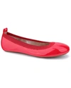 Yosi Samra Girl's Miss Samara Ballerina Flats, Toddler/kids In Red