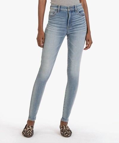Kut From The Kloth Mia High Rise Fab Ab Slim Fit Jean In Attributes Wash In Multi