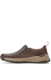 DUNHAM Men's Glastonbury Slip On Sneaker - 4E/extra Wide In Brown Leather/suede