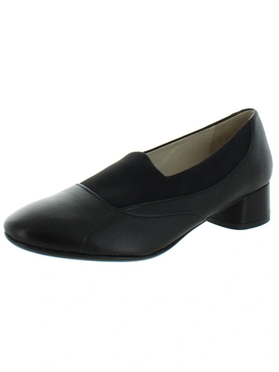 Amali Recanati Womens Block Heel Round Toe Pumps In Black