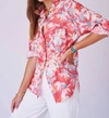OVERLOVER Holloway Shirt In Coral Palm Springs