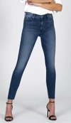 Black Orchid Carmen High Rise Ankle Fray Denim In Wasted Time In Multi