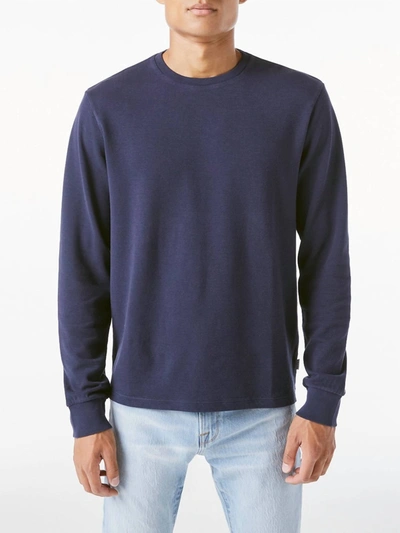 FRAME DUO FOLD CREWNECK TEE IN NAVY