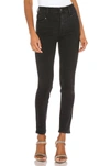 Paige Margot Angled Yoke Ankle Skinny Jean In Midnight Star In Multi