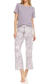 FLORA NIKROOZ DEANDRA PAJAMA SET IN GREY