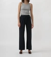 WORN ORA SILK-WOOL LOUNGE PANT IN BLACK