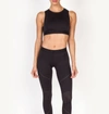 ULTRACOR LEVEL AMP PIXELATE CROP TOP IN NERO