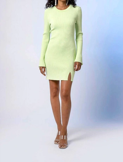 Line And Dot Lana Dress In Lime In Green