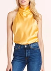 Amanda Uprichard Samba Top In Citron In Orange