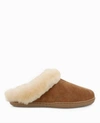 MINNETONKA Women's Sheepskin Mule In Golden Tan