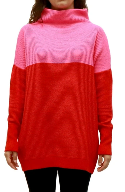 Rd Style Colorblock Sweater In Red
