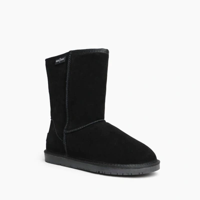 Minnetonka Olympia  Womens Suede Winter Casual Boots In Black