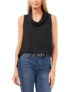Vince Camuto Cowl Neck Sleeveless Blouse In Black