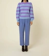 Frnch Neve Sweater In Violet In Blue