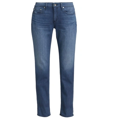 Rag & Bone Rosa Cropped Boyfriend Jeans In Blue