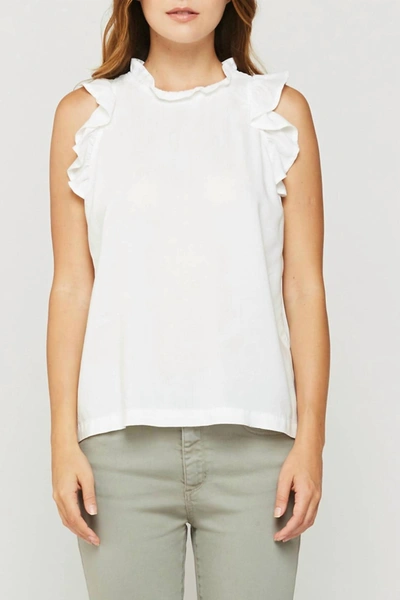 Velvet Heart Kalliope Ruffle Tank In White