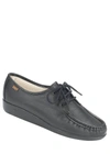 Sas Siesta Lace Up Loafer - Wide In Black