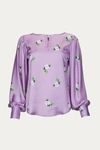 Shop Smythe Keyhole Blouse In Orchid In Pink